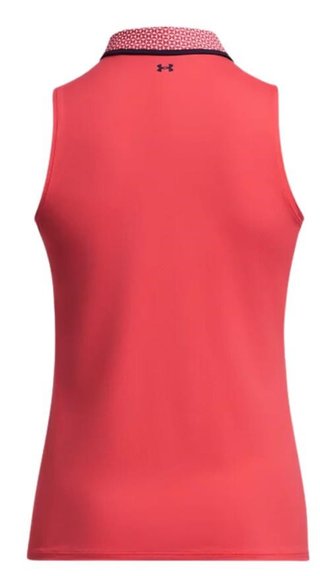 Under Armour Iso-Chill dames polo, red solstice/white
