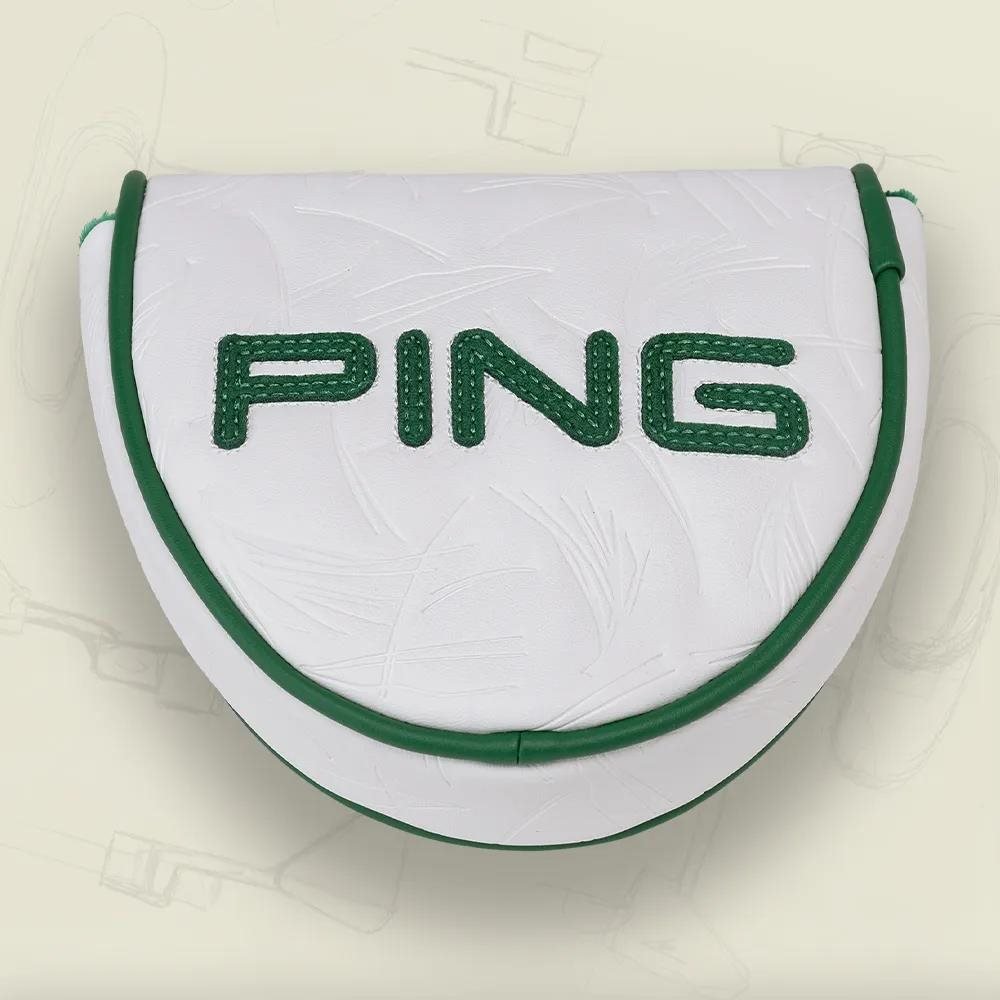PING Golf Ping Looper Mallet Putter Headcover, wit/groen
