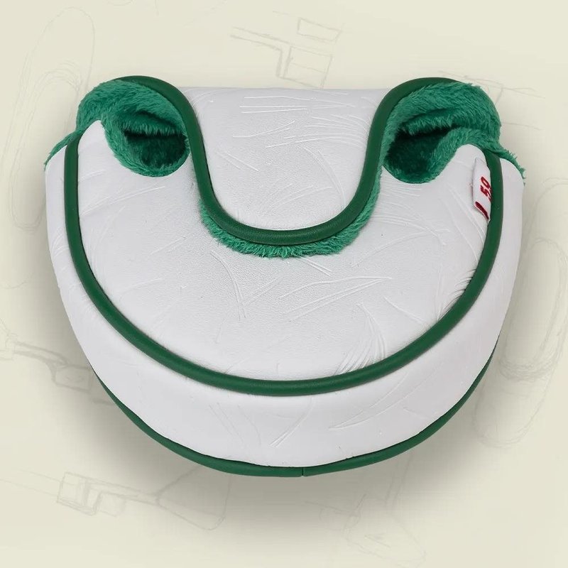 PING Golf Ping Looper Mallet Putter Headcover, wit/groen