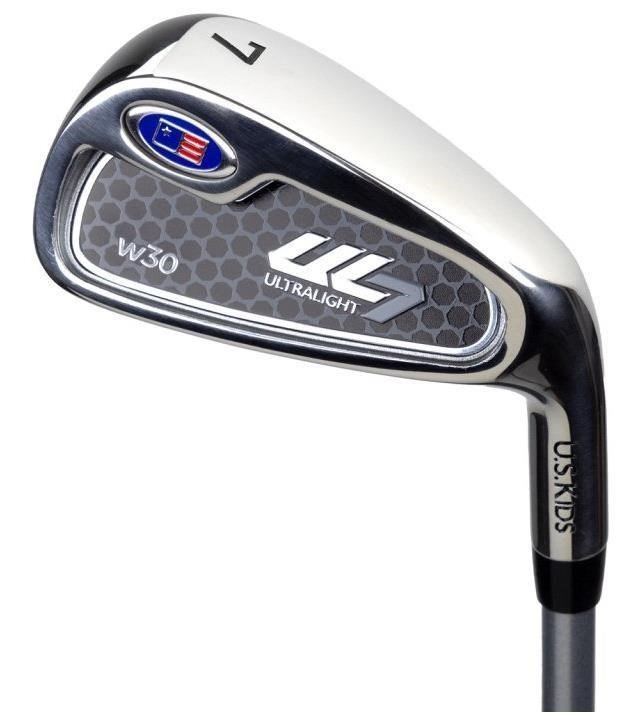 U.S. Kids Golf UL7-39 (99cm) W30 3-Club junior golfset + draagtas, zwart/rood