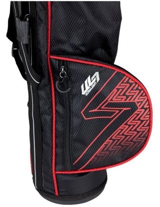 U.S. Kids Golf UL7-39 (99cm) W30 3-Club junior golfset + draagtas, zwart/rood