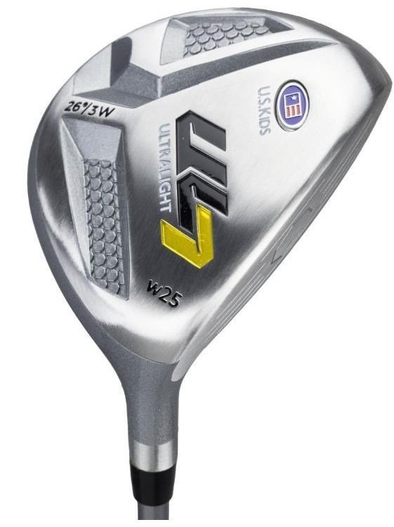 U.S. Kids Golf UL7-42 (107cm) W25 4-Club junior golfset + stand bag, zwart/geel