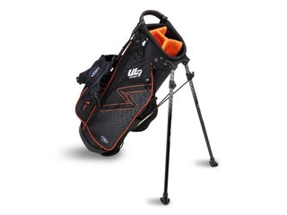 U.S. Kids Golf UL7-51 (130cm) 5-Club junior golfset + stand bag, zwart/oranje