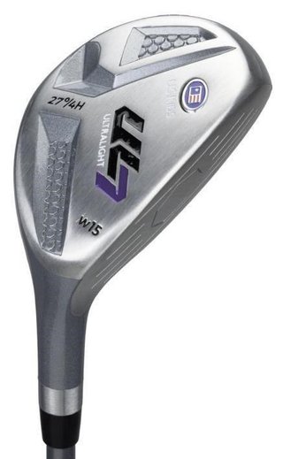 U.S. Kids Golf UL7-54 (137cm) W15 5-Club junior golfset + stand bag, zwart/paars