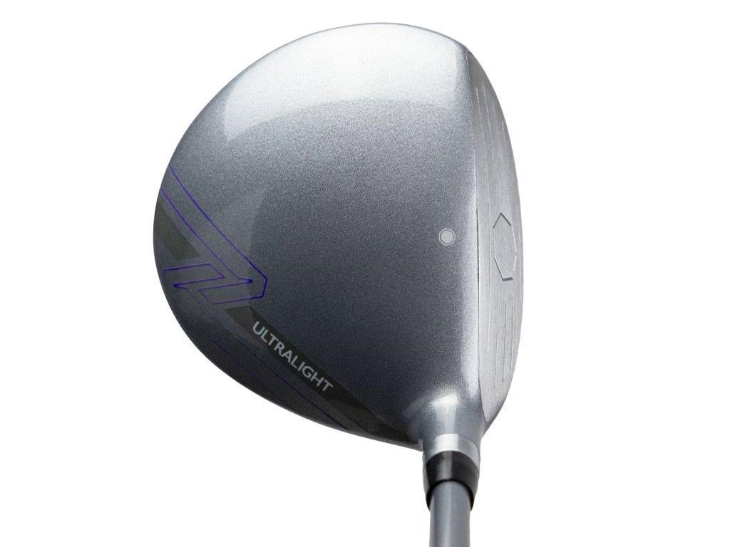 U.S. Kids Golf UL7-54 (137cm) W15 5-Club junior golfset + stand bag, zwart/paars
