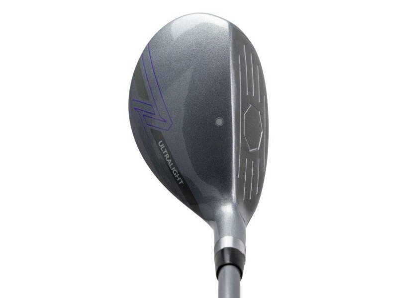 U.S. Kids Golf UL7-54 (137cm) W15 5-Club junior golfset + stand bag, zwart/paars