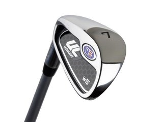 U.S. Kids Golf UL7-54 (137cm) W15 5-Club junior golfset + stand bag, zwart/paars