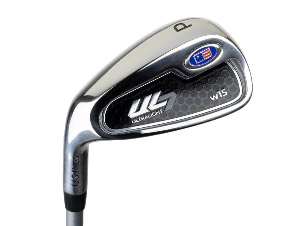 U.S. Kids Golf UL7-54 (137cm) W15 5-Club junior golfset + stand bag, zwart/paars