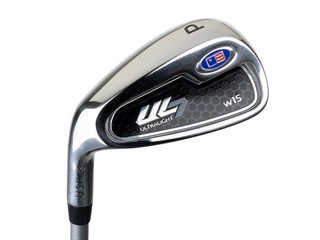 U.S. Kids Golf UL7-54 (137cm) W15 5-Club junior golfset + stand bag, zwart/paars