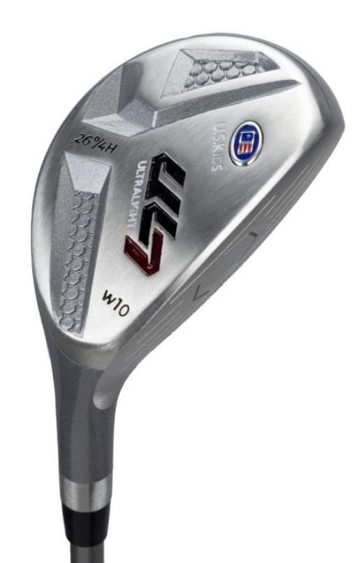 U.S. Kids Golf UL7-60 (152cm) W10 5-Club junior golfset + stand bag, zwart/donkerrood