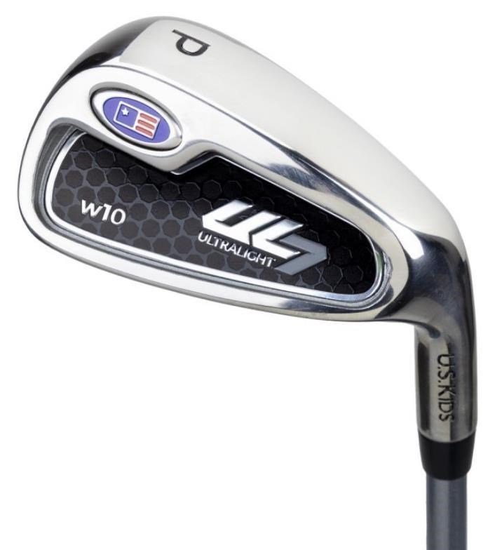 U.S. Kids Golf UL7-60 (152cm) W10 5-Club junior golfset + stand bag, zwart/donkerrood