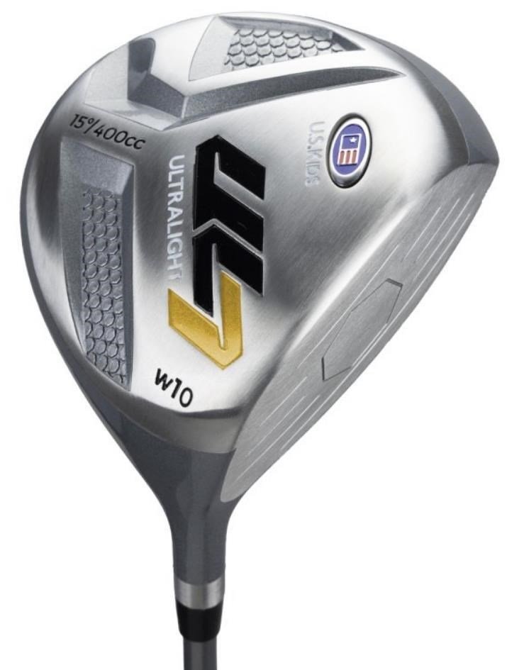 U.S. Kids Golf UL7-63 (160cm) W10 junior golfset, grafiet, + standtas, zwart/goud