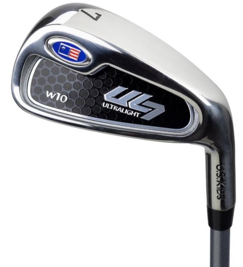 U.S. Kids Golf UL7-63 (160cm) W10 junior golfset, grafiet, + standtas, zwart/goud