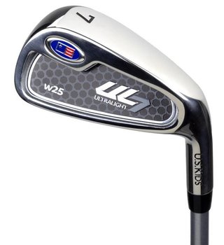 U.S. Kids Golf UL7-45 (114cm) W25 4-Club junior golfset + stand bag, roze/wit
