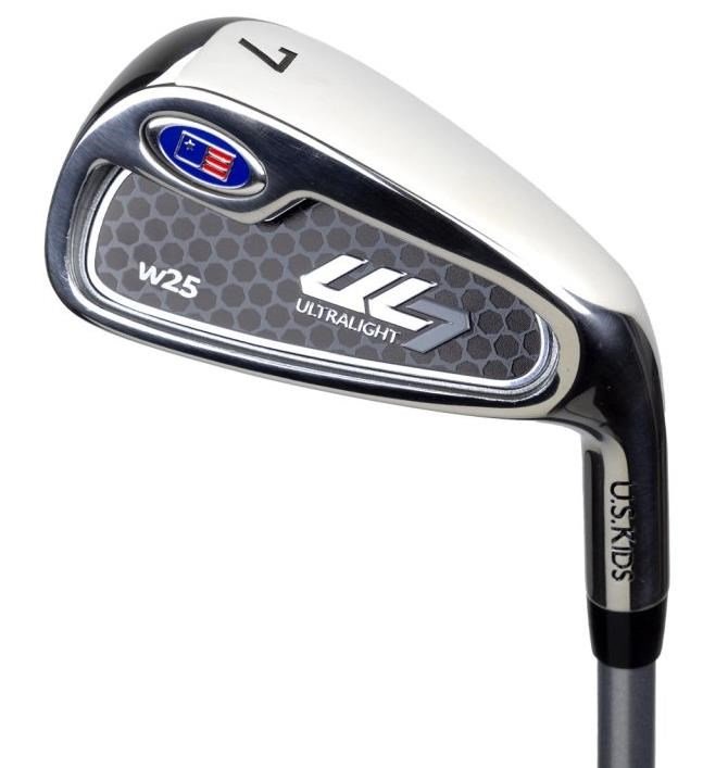 U.S. Kids Golf UL7-45 (114cm) W25 4-Club junior golfset + stand bag, roze/wit
