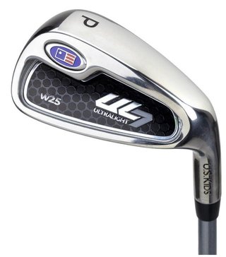 U.S. Kids Golf UL7-45 (114cm) W25 4-Club junior golfset + stand bag, roze/wit