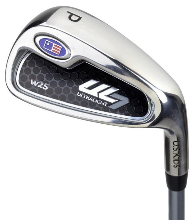 U.S. Kids Golf UL7-45 (114cm) W25 4-Club junior golfset + stand bag, zwart/blauw
