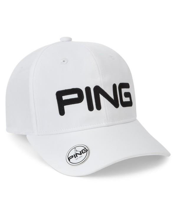 PING Ball Marker heren pet, wit - 3 PACK