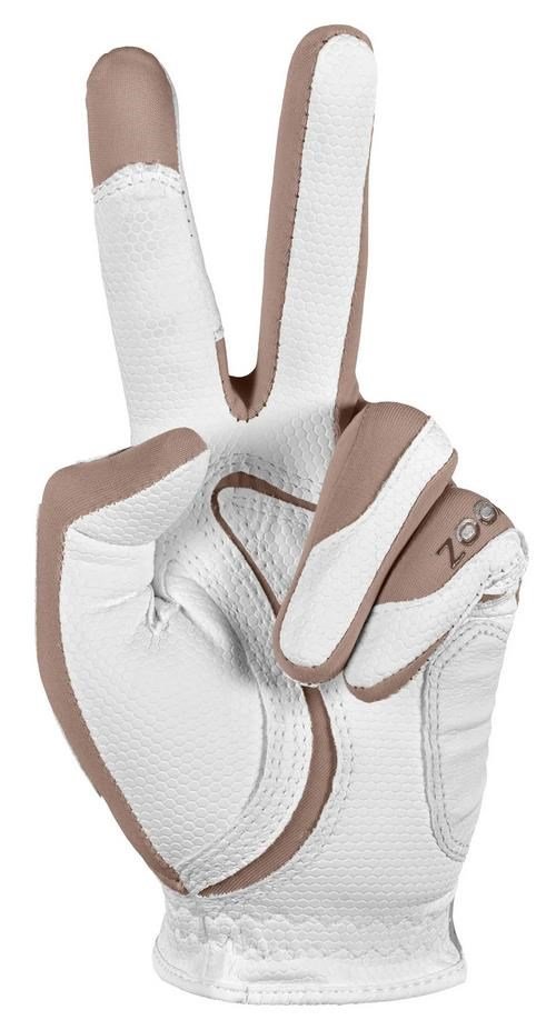 Zoom Zoom Weather dames golfhandschoen, wit/beige
