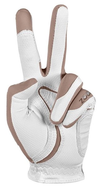 Zoom Zoom Weather dames golfhandschoen, wit/beige