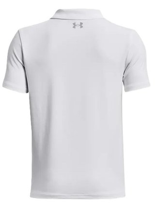 Under Armour Performance junior polo, wit/pitch gray