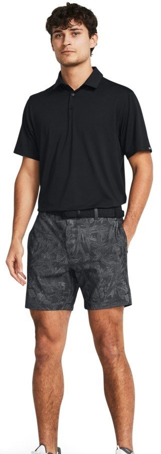 Under Armour Iso-Chill Printed 7 heren shorts, black/halo gray