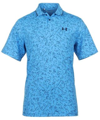 Under Armour Iso-Chill Verge heren polo, viral blue/midnight navy/photon blue