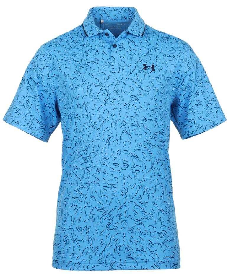 Under Armour Iso-Chill Verge heren polo, viral blue/midnight navy/photon blue