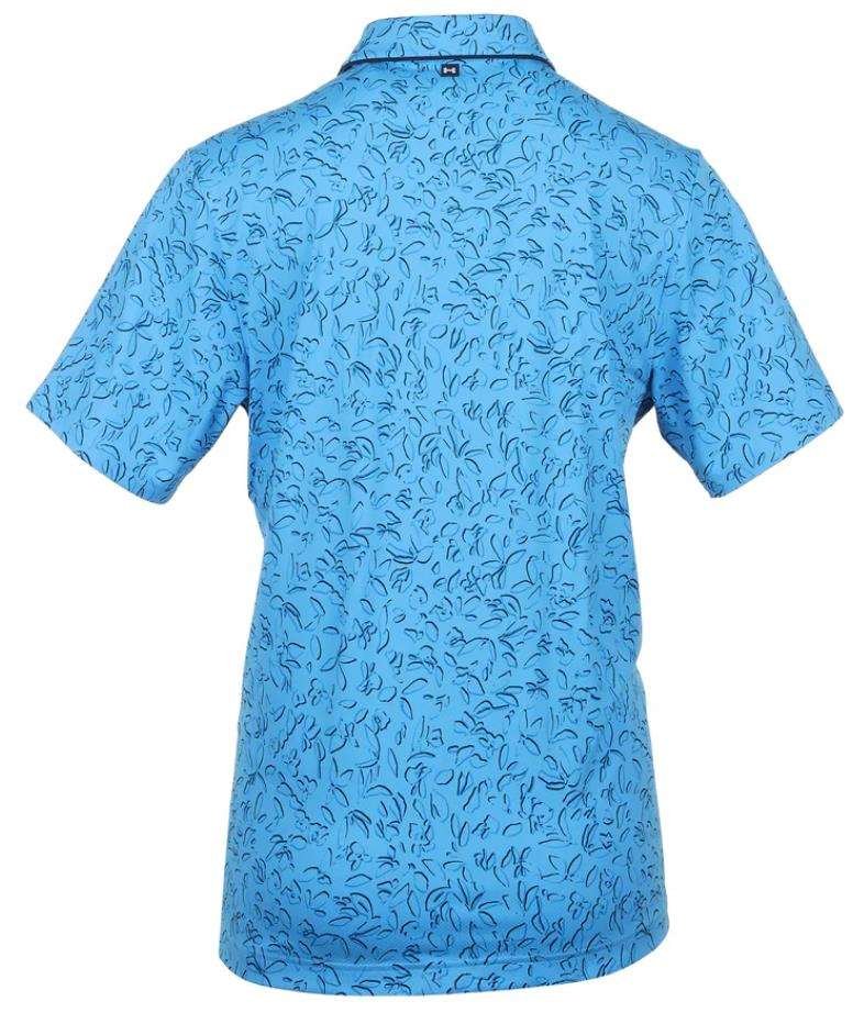 Under Armour Iso-Chill Verge heren polo, viral blue/midnight navy/photon blue