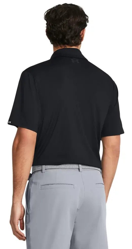 Under Armour T2G heren polo, zwart/pitch gray