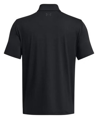 Under Armour T2G heren polo, zwart/pitch gray