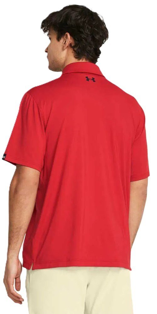 Under Armour T2G LB heren polo, rood/zwart