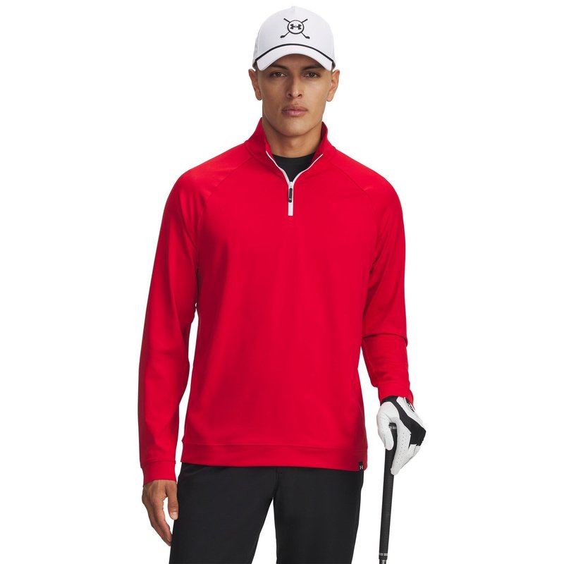 Under Armour Midlayer QZ LB heren sweatshirt, rood