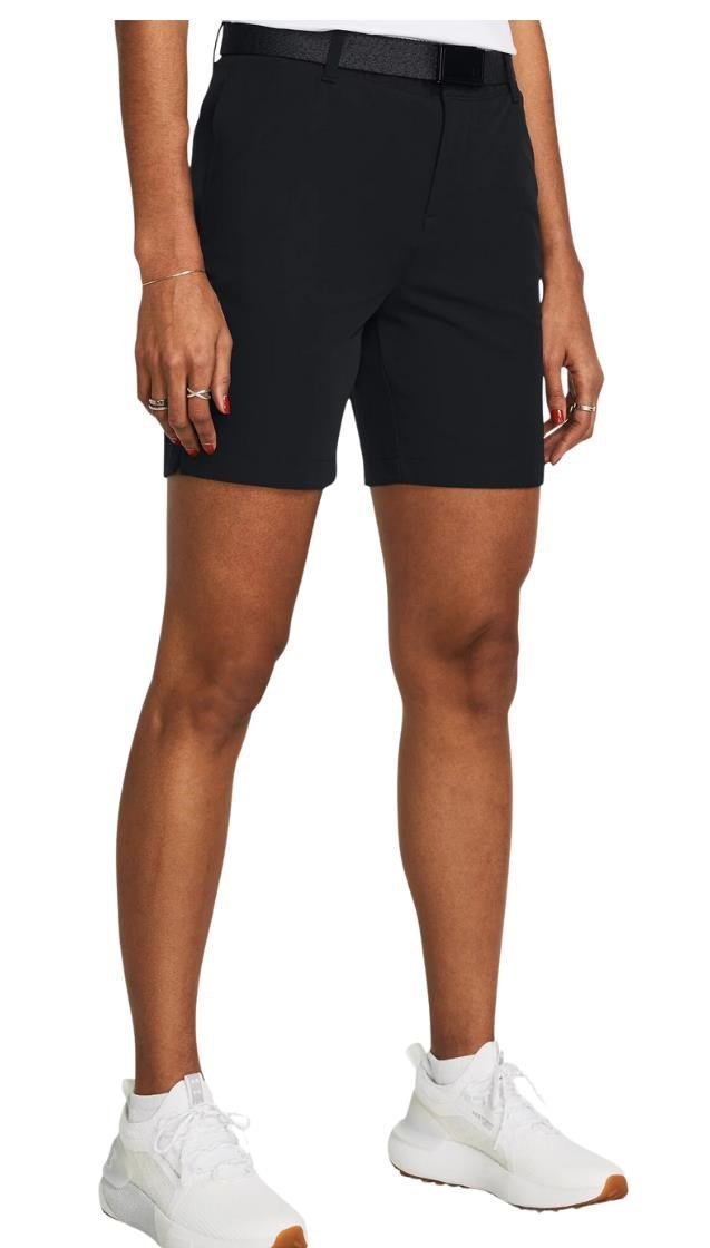 Under Armour Drive 7" dames shorts, zwart/metallic zilver
