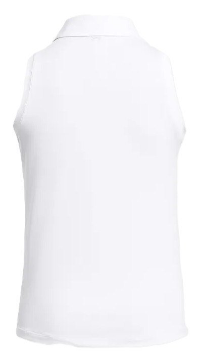 Under Armour Playoff Sleeveless dames polo, wit/halo gray