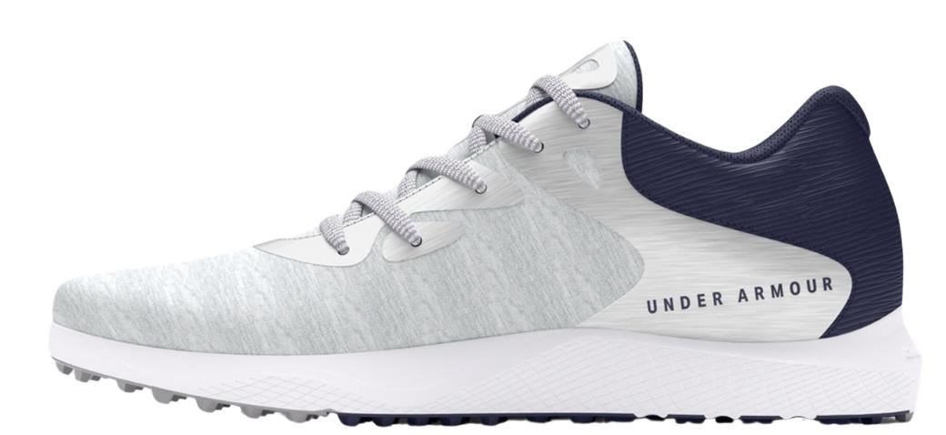 Under Armour Charged Breathe 2 Knit SL dames golfschoenen, halo grey/midnight navy/metallic silver