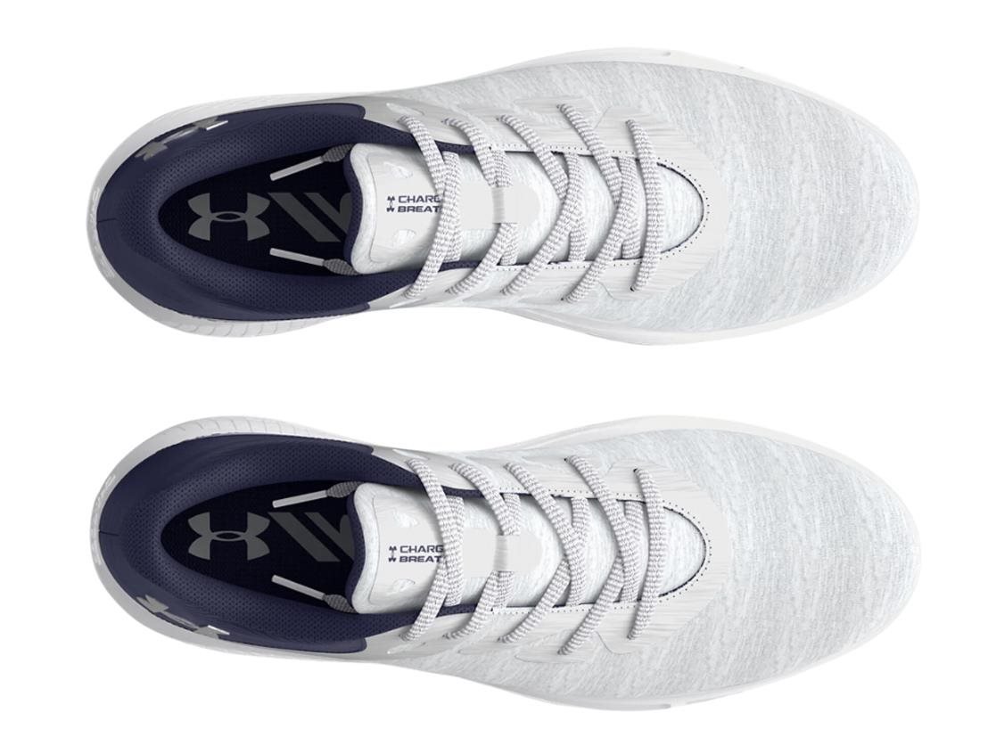 Under Armour Charged Breathe 2 Knit SL dames golfschoenen, halo grey/midnight navy/metallic silver