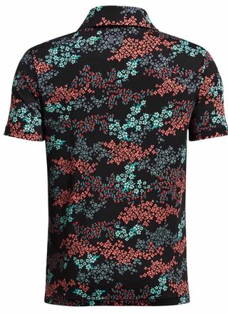 Under Armour Playoff Printed junior polo, zwart/hydro teal