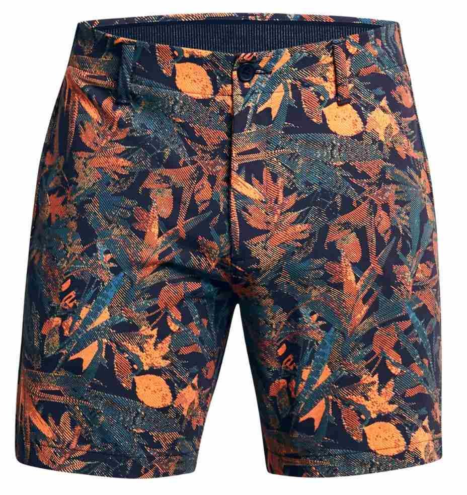Under Armour Iso-Chill Printed 7 heren shorts, midnight navy/photon blue/halo gray