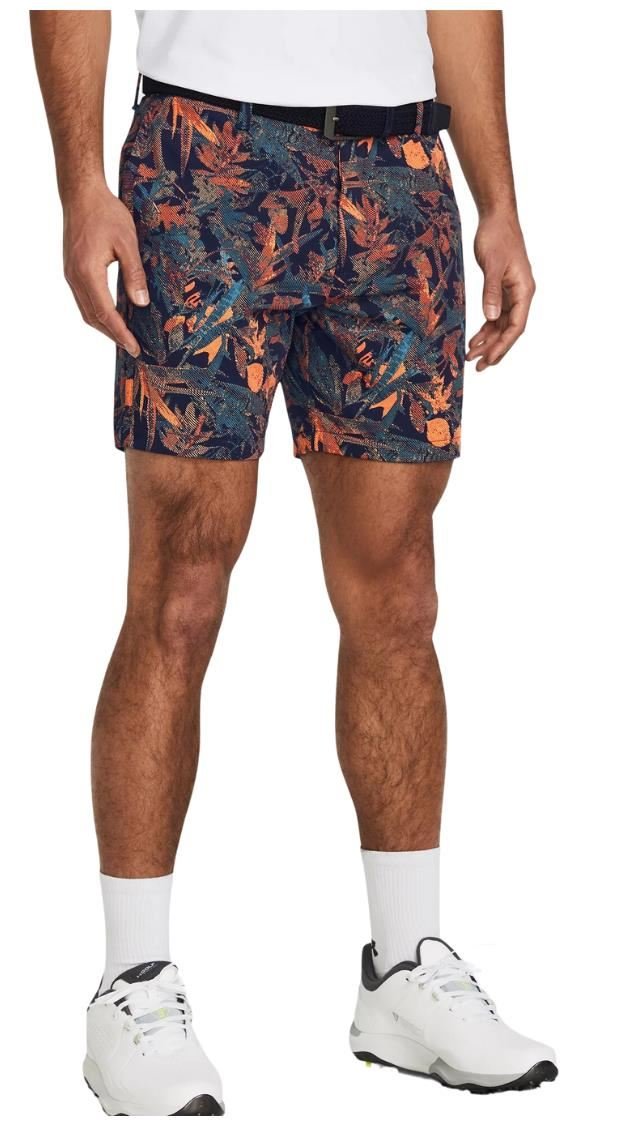 Under Armour Iso-Chill Printed 7 heren shorts, midnight navy/photon blue/halo gray