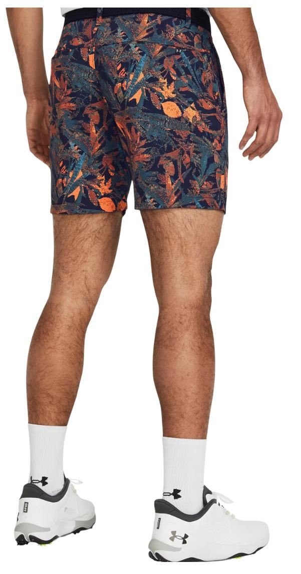 Under Armour Iso-Chill Printed 7 heren shorts, midnight navy/photon blue/halo gray