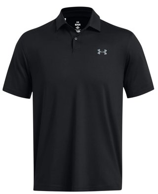 Under Armour T2G heren polo, zwart/pitch grey