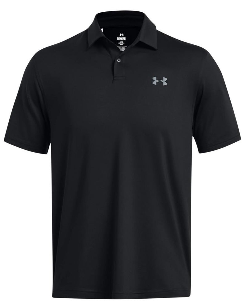 Under Armour T2G heren polo, zwart/pitch grey