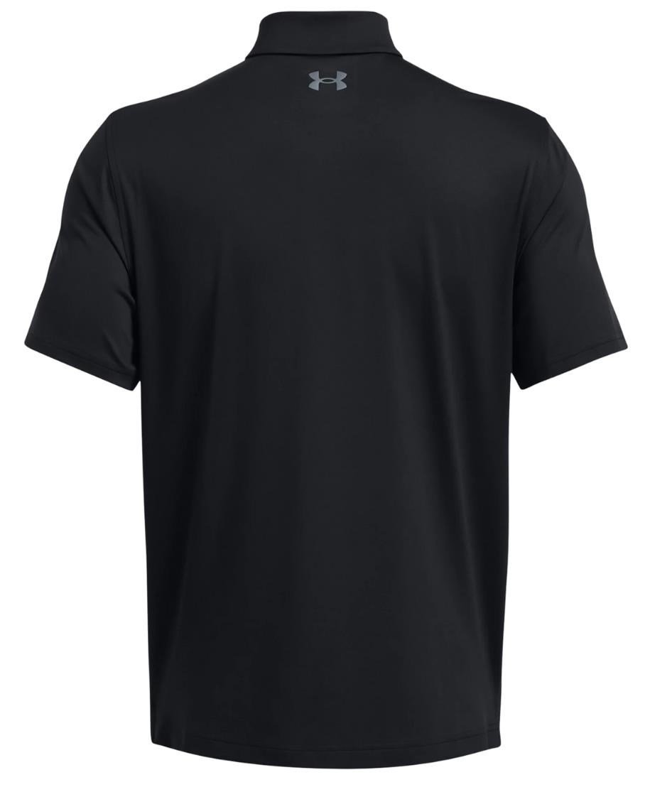 Under Armour T2G heren polo, zwart/pitch grey