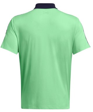 Under Armour Playoff 3.0 Striker heren polo, matrix green/midnight navy/white