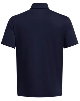 Under Armour Playoff 3.0 Striker heren polo, midnight navy/phoenix fire/white