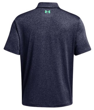Under Armour Playoff 3.0 Stripe heren polo, midnight navy/vapor green