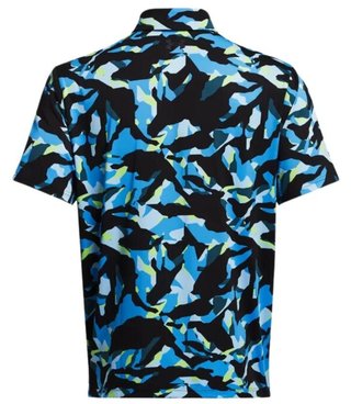 Under Armour Playoff 3.0 Printed heren polo, zwart/capri