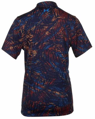 Under Armour Playoff 3.0 Printed heren polo, midnight navy/phoenix
