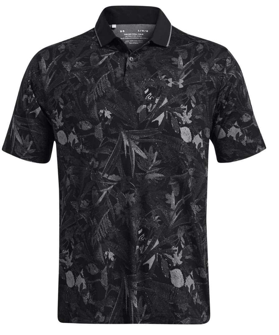 Under Armour Iso-Chill Edge heren polo, zwart/pitch gray